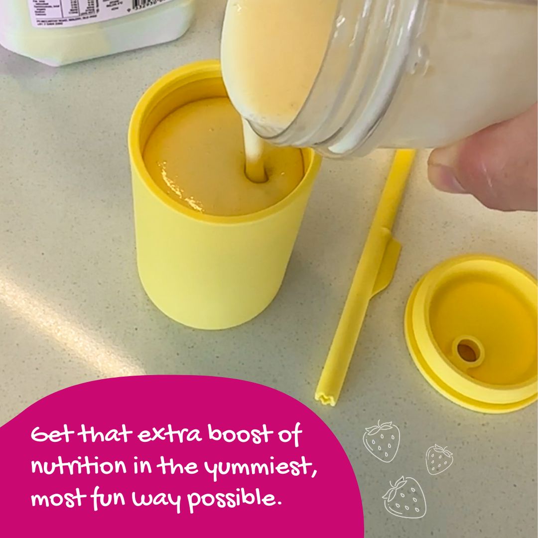 Tasse à smoothie pour enfants avec couvercle sécurisé et paille à bouchon