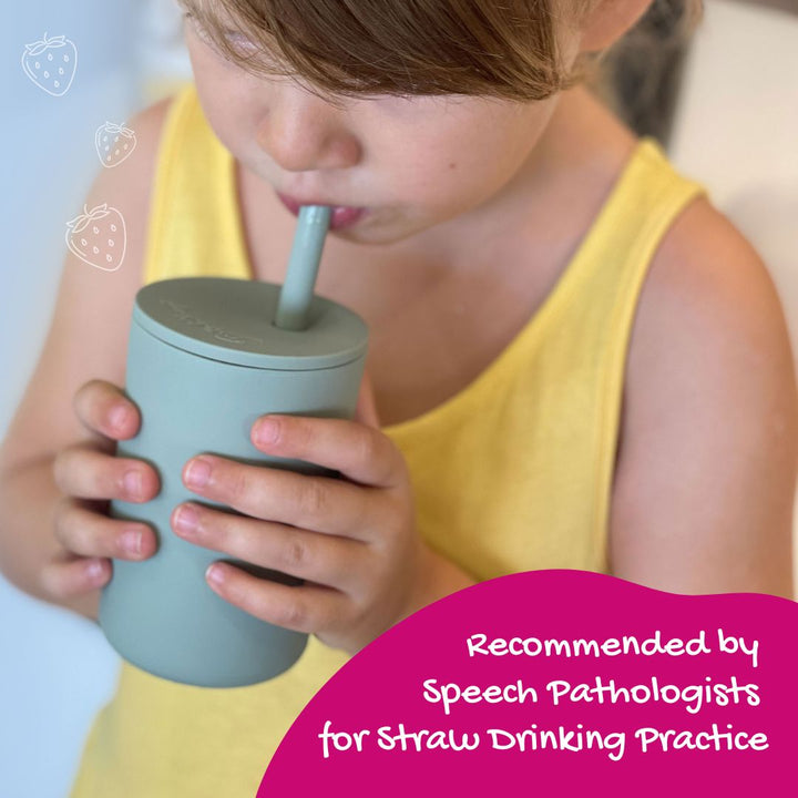 Tasse à smoothie pour enfants avec couvercle sécurisé et paille à bouchon