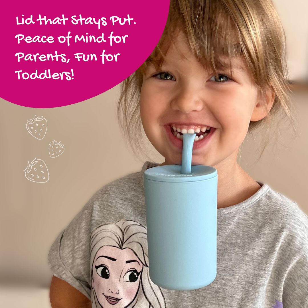 Tasse à smoothie pour enfants avec couvercle sécurisé et paille à bouchon