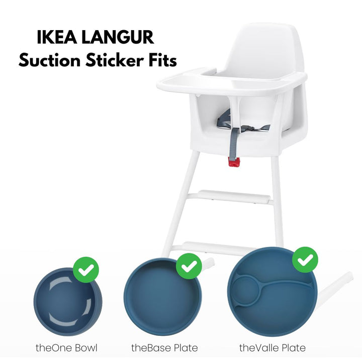 Autocollants à ventouse pour plateaux de chaise haute IKEA