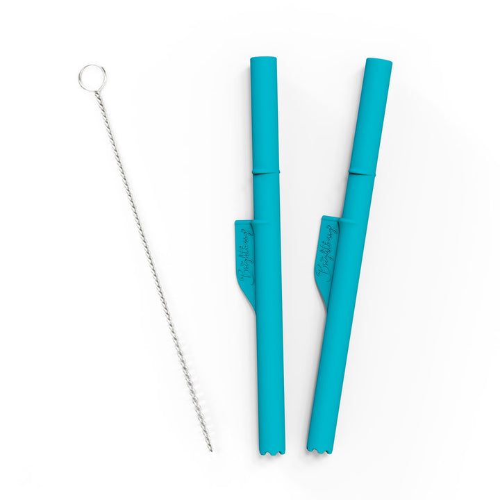 Silicone Stopper Straws for Smoothie Cup